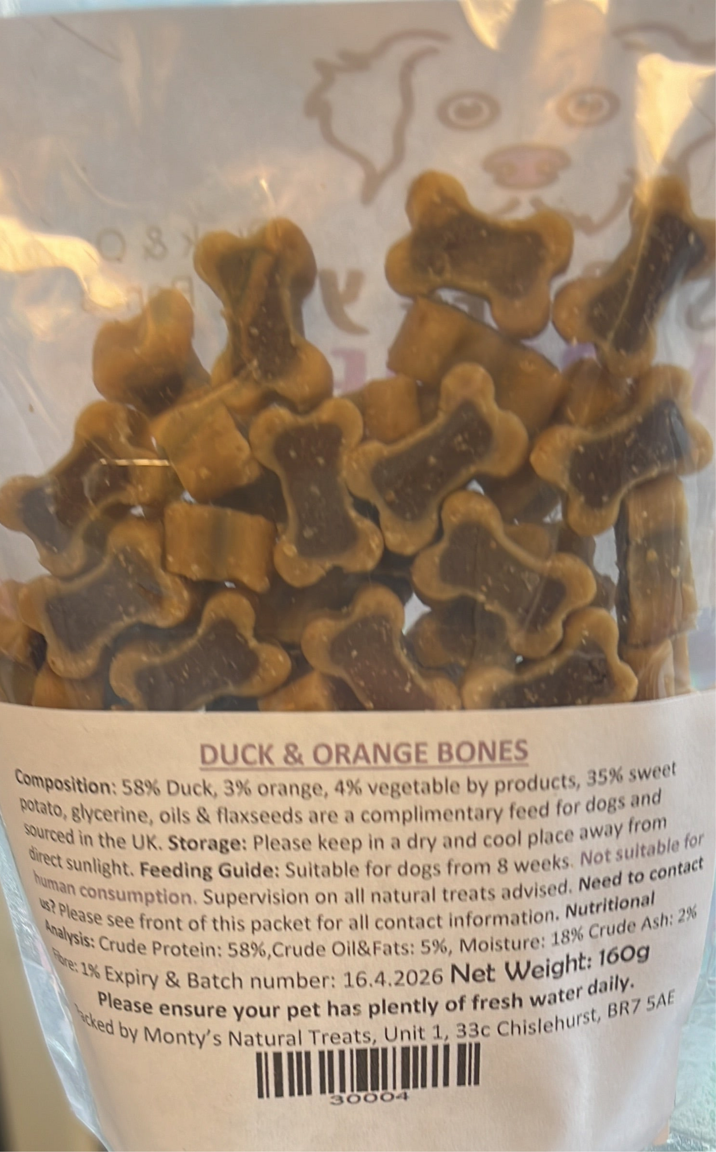 Duck and orange bones