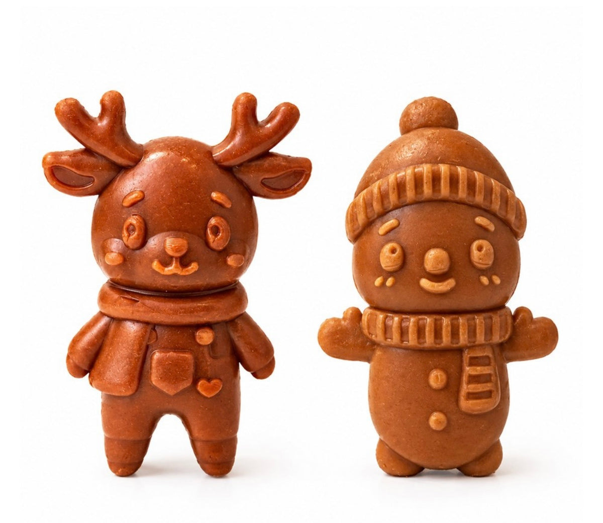 Reindeer and snowman treat duo