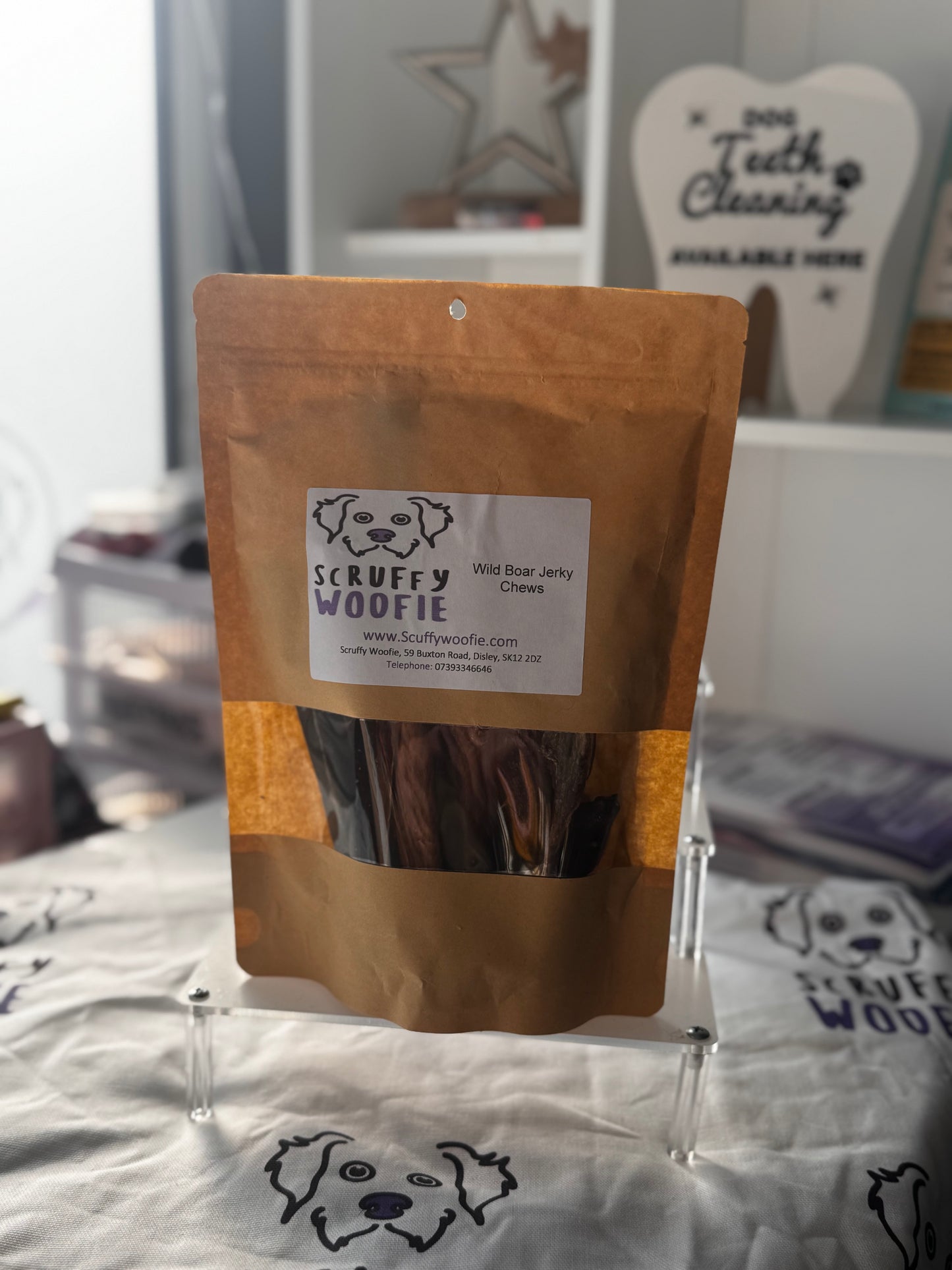 Wild boar jerky chews