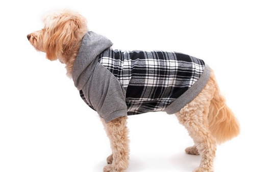 Country black check hoodie 36cm