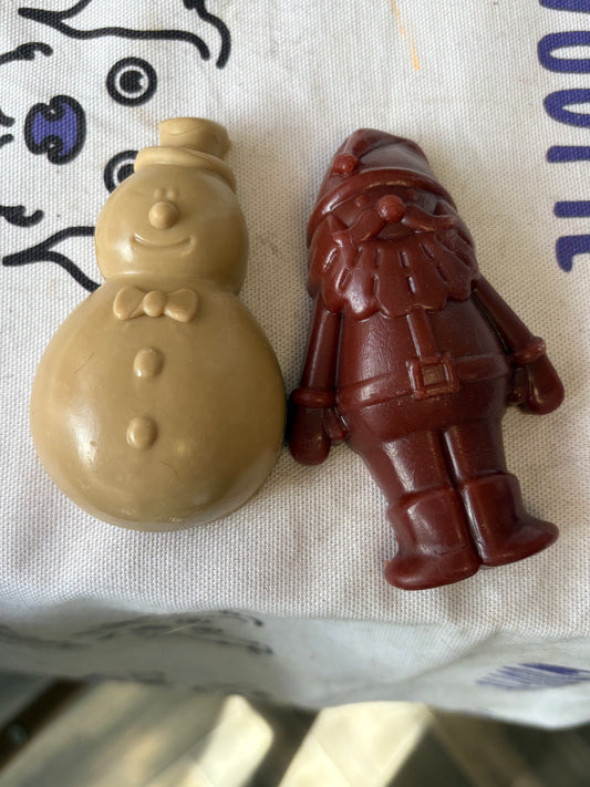 Santa or snowman Christmas chew veggie