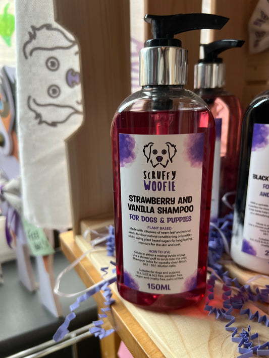 Strawberry and vanilla shampoo